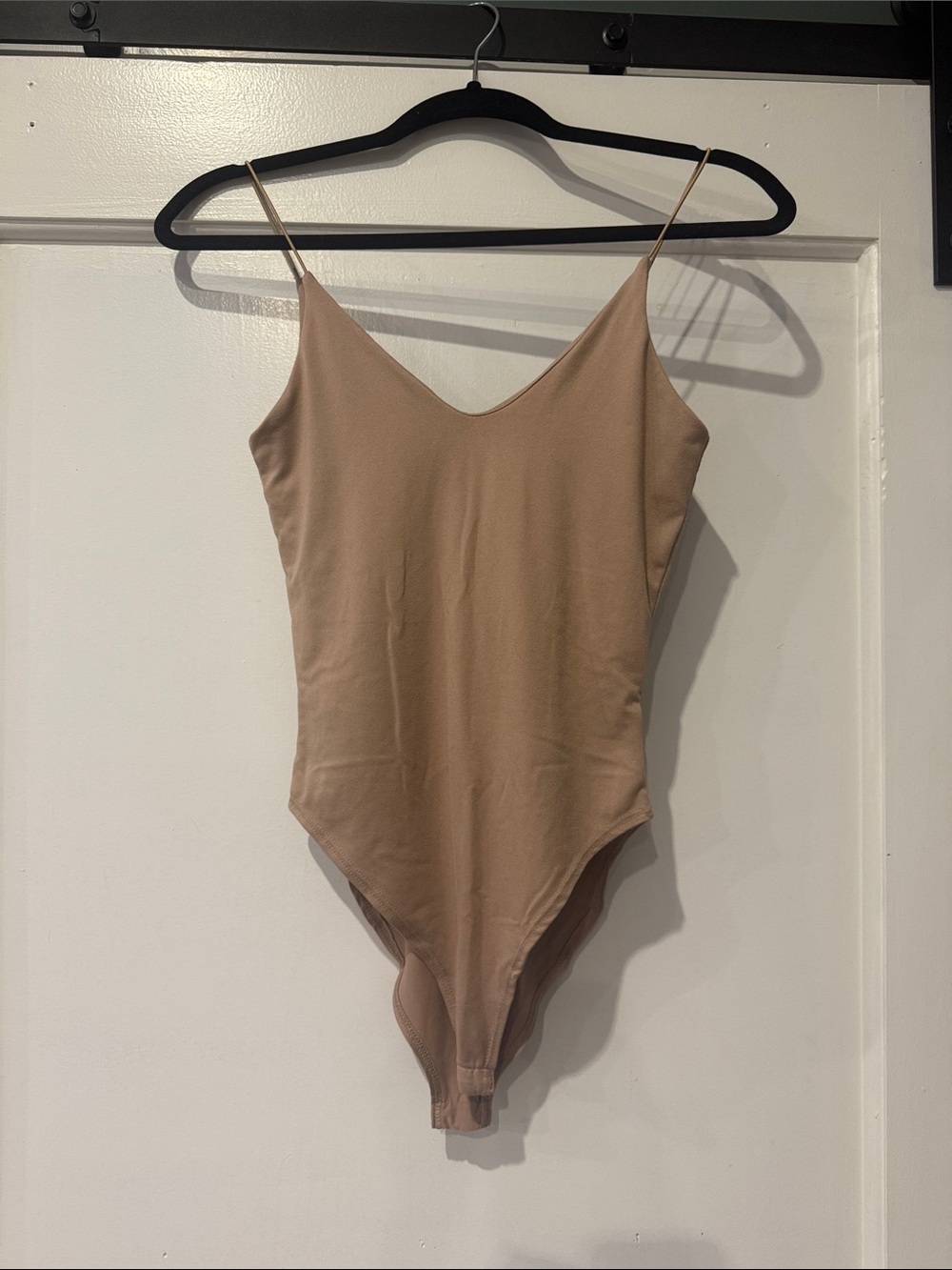 gaze Tan Slim-Strap One-Piece Bodysuit